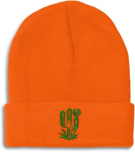 Speedy Pros Beanies for Men Plant Desert Green Cactus Embroidery Winter Hats for Women Acrylic Skull Cap 1 Size in Saudi Arabia