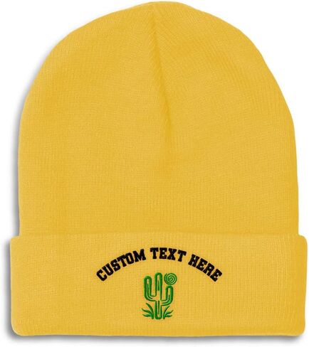 Speedy Pros Beanies for Men Plant Desert Green Cactus Embroidery Winter Hats for Women Acrylic Skull Cap 1 Size in Saudi Arabia