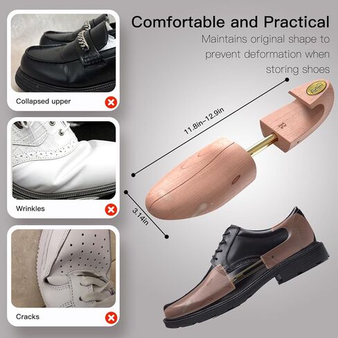 eachway Cedar Shoe Trees for Men and Women, Wooden Shoe Stretcher, Sneaker and Dress Shoe Widener, Shape Keeper in Saudi Arabia