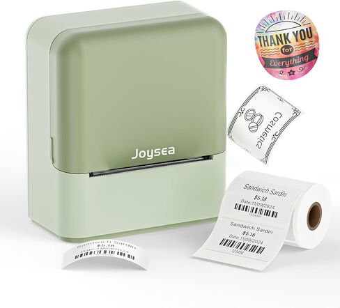 Joysea Bluetooth Label Maker Machine with Tape, OP1 Thermal Sticker Printer for Home Kitchen, Portable Mini Label Makers for Office Organization, Gray in Saudi Arabia