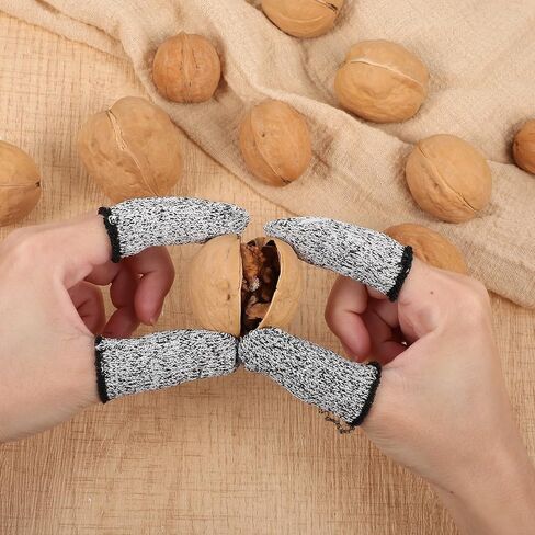 60 قطعة من مهود الأصابع المقاومة للقطع والقابلة لإعادة الاستخدام، متينة وغير قابلة للانزلاق، واقي إبهام الإصبع، أغطية حماية لأطراف الأصابع مقاومة للقطع لمستلزمات عمل نحت الطعام في المطبخ in Kuwait