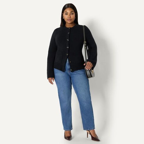 Amazon Essentials (Demi's Pick) سترة نسائية عادية بأكمام طويلة وأكمام على شكل جرس وخصر على شكل in Kuwait