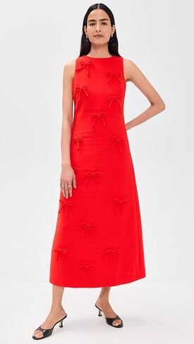 English Factory Women's Bow Detailed Sleeveless Midi Dress in Saudi Arabia