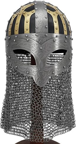 Armory Replicas™ Viking & Medieval Helmet Collection | 16–18 Gauge Steel with Leather Liner & Chainmail in Saudi Arabia