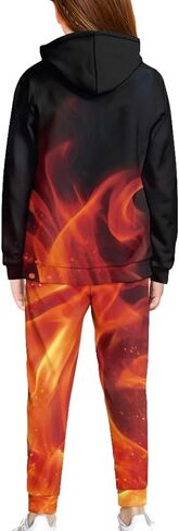 FUSURIRE Kids 2 قطعة ملابس طويلة الأكمام سويت شيرت و Sweatpant مجموعة نشطة كنزة قطيفة بنطال رياضي لعمر 4-16 سنة in Saudi Arabia