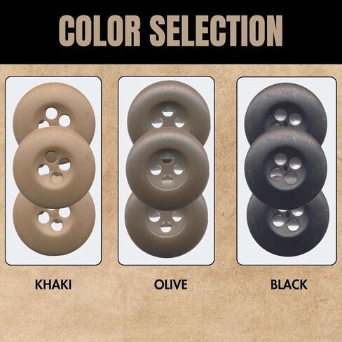 ARMYU Tactical Uniform Buttons for BDUs, ACUs, Military Clothing, Army Fatigues Jackets, Pants, Shirts (100 Pack) in Saudi Arabia