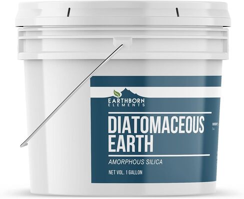 عناصر الأرض دياتومي الأرض (5 جالون)، دلو قابل للإغلاق من المياه العذبة النقية غير المتبلورة من السيليكا in Kuwait
