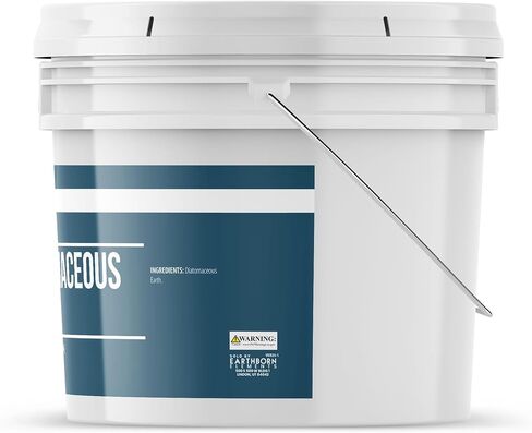 عناصر الأرض دياتومي الأرض (5 جالون)، دلو قابل للإغلاق من المياه العذبة النقية غير المتبلورة من السيليكا in Kuwait