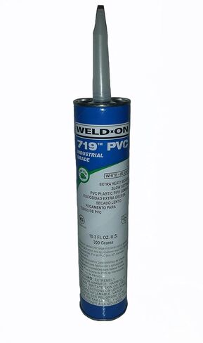 Weld-On 10090 705 Industrial Grade PVC Medium-Bodied High Strength Solvent Cement - Fast-Setting and Low-VOC, Gray, 1 Quart (32 fl oz) in Kuwait