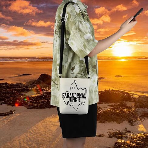WCGXKO Ghost Hunter Gift Ghost Hunting Crossbody Bag Paranormal Gift Messenger Bag in Saudi Arabia