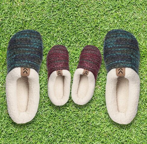 شباشب متطابقة للأم والابنة - ملابس الأم وأنا - قباقيب مبطن بالصوف المحبوك بالكروشيه in Kuwait