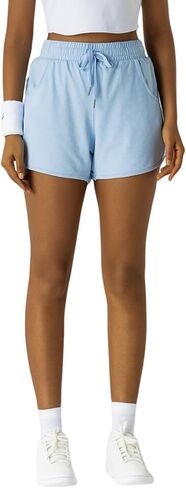 Women's Lightweight High - Waist Running Shorts with Moss Jersey Fabric and Side Pockets in Saudi Arabia