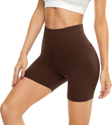 HIGHDAYS 5" Biker Shorts for Women - High Waist Tummy Control Stretch Spandex Workout Yoga Running Gym Underwear in Saudi Arabia