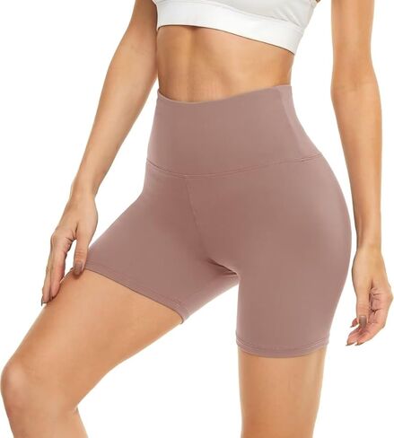 HIGHDAYS 5" Biker Shorts for Women - High Waist Tummy Control Stretch Spandex Workout Yoga Running Gym Underwear in Saudi Arabia