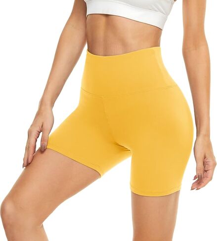 HIGHDAYS 5" Biker Shorts for Women - High Waist Tummy Control Stretch Spandex Workout Yoga Running Gym Underwear in Saudi Arabia