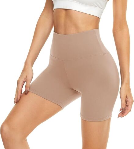 HIGHDAYS 5" Biker Shorts for Women - High Waist Tummy Control Stretch Spandex Workout Yoga Running Gym Underwear in Saudi Arabia