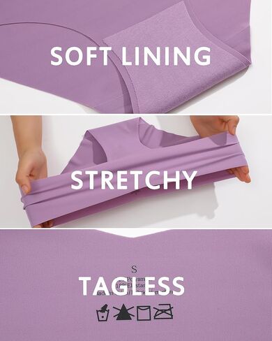 Seamless Underwear for Women Sexy V Waist Bikinis No Show Panties Low Rise Cheeky Hipster 6 Pack in Saudi Arabia