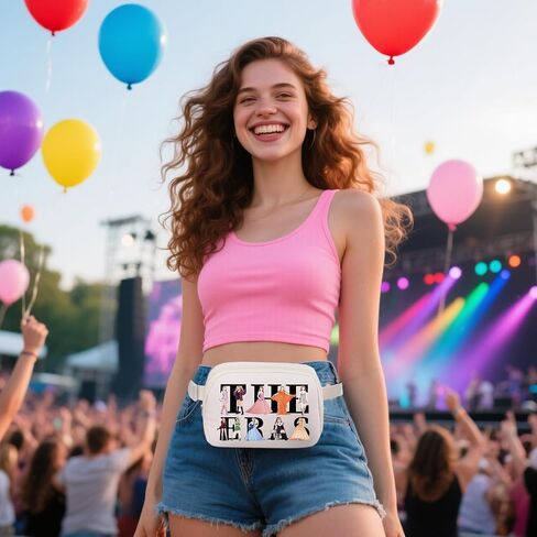 Belt Bag Fanny Packs for Women, Music Lovers Gifts, Wallet Travel Waist Packs, Crossbody Bag Gifts for Mom Daughter Sister Friend BFF Girls Friends Sister, Birthday Christmas Gifts for Her in Saudi Arabia