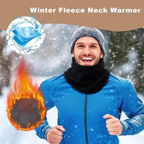3 Pack Winter Neck Gaiters Warmer Waterproof for Men Women Ski Neck Warmer Face Mask Cover Scarf Thermal Thick Warm Fleece Lined for Cold Weather Sport Skiing Camping Hiking in Saudi Arabia