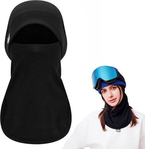 Ski Mask, Merino Wool Balaclava for Men & Women - Thermal Windproof Black Ski Mask for Skiing & Snowboarding, Breathable Winter Face Mask in Saudi Arabia