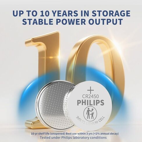 Philips CR2450 3V Lithium Battery (5 Pack) in Saudi Arabia