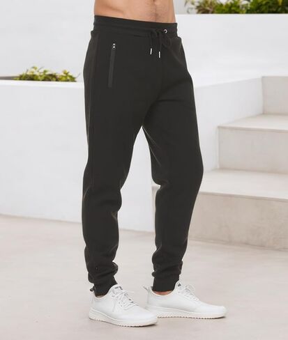 Mens Workout Jogger Sweatpants Casual Sweatpantsn with Zipper Pocket and Drawstring 1 Pcs in Saudi Arabia