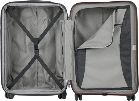 DELSEY PARIS Titanium Hardside Expandable Luggage with Spinner Wheels Checked Luggage, Purple, Checked-Medium 25 Inch in Saudi Arabia