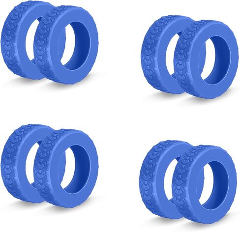 8 قطع أغطية عجلات الأمتعة، واقيات عجلات الأمتعة من السيليكون، مناسبة للعجلات الدوارة، هادئة ومقاومة للاهتراء، تقلل الضوضاء وتمنع الخدوش، مناسبة للعجلات مقاس 2-2.4 بوصة (أسود) in Kuwait