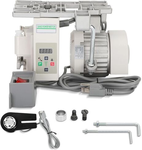 Servo Motor for Industrial Sewing Machine, AC110V, 750W, 1HP, Speed 200RPM to 6000RPM, Brushless Servo Motor with Pure Copper Coils, Run CW and CCW, Instruction Manual in Kuwait