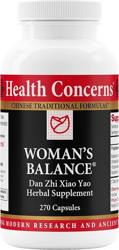 Health Concerns Woman's Balance – Herbal PMS Support Supplement for Women – Menstrual Cycle & Menopause Relief – Chinese Herbal Formula – Mood Support & Hormonal Balance – 90 Capsules in Saudi Arabia