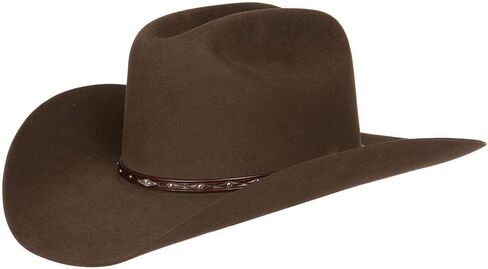 Resistol Men's George Strait By Santa Clara 6X Felt Cowboy Hat Bark 7 in Saudi Arabia