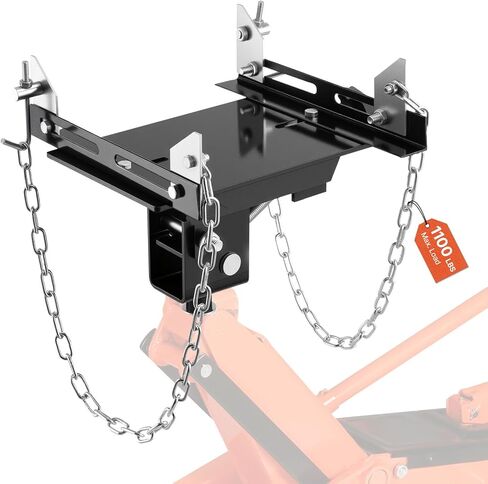VEVOR Transmission Jack,3/5 Ton/1322 lbs Capacity Hydraulic Telescopic Transmission Jack, 2-Stage Floor Jack Stand with Foot Pedal, 360° Swivel Wheel, Garage/Shop Lift Hoist, Red in Saudi Arabia
