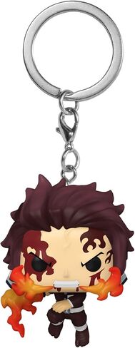 Funko Pop! Keychain: Demon Slayer - Tanjiro Kamado - (Dancing Flash) - Mini Vinyl Figure to Collect Fantasy Keyring - Anime Fans in Saudi Arabia