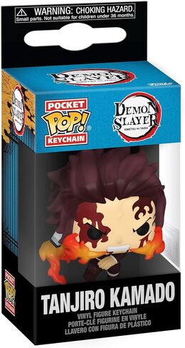 Funko Pop! Keychain: Demon Slayer - Tanjiro Kamado - (Dancing Flash) - Mini Vinyl Figure to Collect Fantasy Keyring - Anime Fans in Saudi Arabia