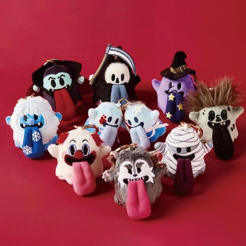 GRAF&WU Cute Ghost Mini Yeti Zombie Werewolf Witch Keychain Blind Box, Random Design Plush Action Figures Collectible Toys Home Decorations for Gifts (1 Figure) in Saudi Arabia