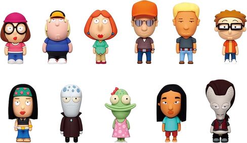 سلسلة FX Animation Series 2 - مشبك حقيبة قابل للجمع مقاس 5 بوصات - حقيبة عمياء (شكل عشوائي واحد) - سلسلة مفاتيح شخصية رسوم متحركة تلفزيونية / ملحق حقيبة الظهر | بضائع مرخصة رسميًا in Saudi Arabia
