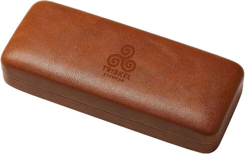 حافظة نظارات مستطيلة منحنية ممتازة، حامل نظارات من جلد البولي يوريثان الصلب. إغلاق مغناطيسي. in Kuwait