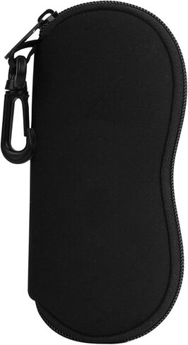 Sunglasses Soft Case Ultra Light Neoprene Zipper Eyeglass Case for Men Women in Saudi Arabia