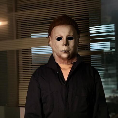 Michael Mask for Adults – Realistic Latex Full-Head Halloween Mask, Scary Horror Cosplay Costume Accessory in Saudi Arabia