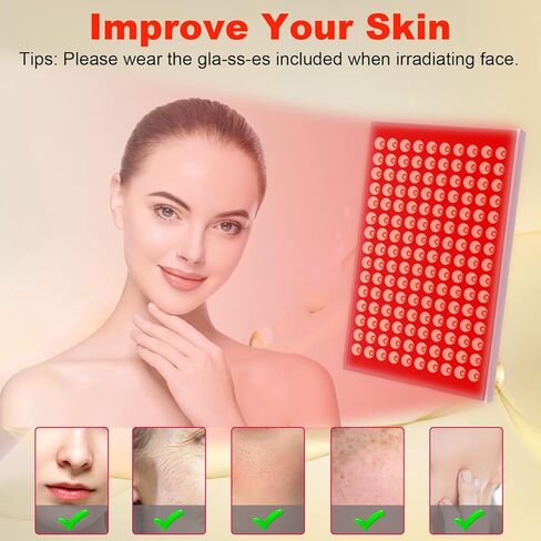 Red Light Therapy for Body and Face, Infrared Red Light Therapy Device with Stand, 660nm and 850nm LED RedLight Panel for Full Body Skin Rejuvenation at Home (2 Pack) in Saudi Arabia