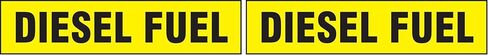 Accuform "Diesel Fuel" Adhesive Dura-Vinyl Safety Label, 2" x 9", Black on Yellow, LCHL508 in Saudi Arabia