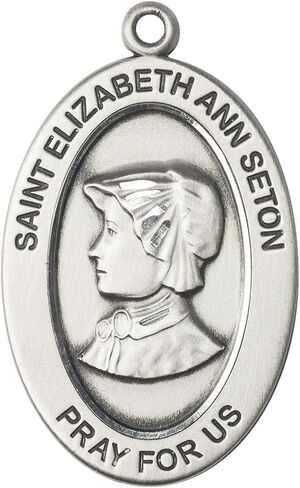 Sterling Silver Saint Elizabeth Ann Seton Medal in Saudi Arabia