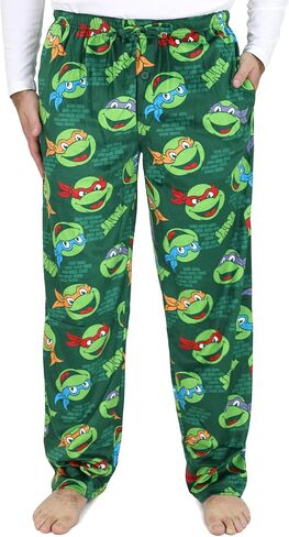 Nickelodeon TMNT Pajamas for Men, Fleece Adult Ninja Turtles Pajama Pants, Teenage Mutant Ninja Turtles Pj Pants, S-M-L-XL in Saudi Arabia
