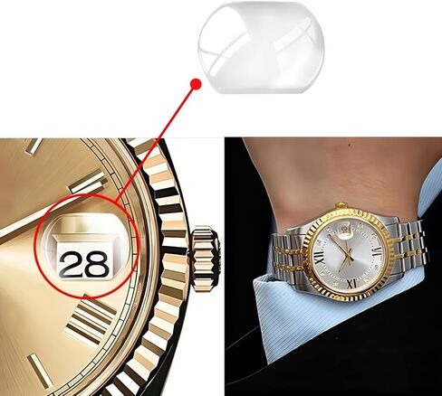 Cyclop Magnifier Replacement for Mens Rolex Datejustsapphire Window Watch Crystal (4.5x3.5mm) in Saudi Arabia
