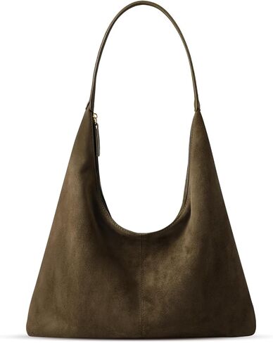 حقيبة كتف من جلد الغزال للنساء من جلد الغزال محفظة بوهو حقائب مترهل حمل حقيبة الحقائب العصرية الهلال حقيبة كروسبودي حقيبة يد in Kuwait