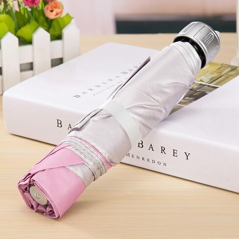 Silver-Coated Compact Folding Umbrella Lightweight Portable Design for Rain Protection in Saudi Arabia