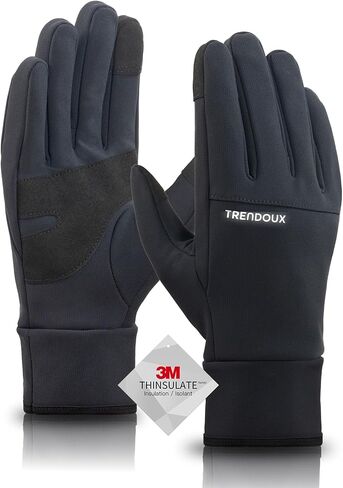 TRENDOUX Flexible Thick Winter Gloves: Touchscreen Warm Gloves for Men Women, Waterproof & Windproof, Thermal Insulated in Saudi Arabia