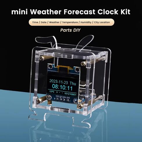 DIY Esp8266 مجموعات ساعة إلكترونية صغيرة شاشة OLED تدعم شبكة WiFi 2.4G مع أجزاء لحام فضفاضة من CaseDiy in Kuwait