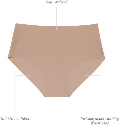 BODYcontrol Women's Laser Cut High Waist Control Panties No Show Underwear, Invisible Full Coverage Briefs, Daily Wear 2905 in Saudi Arabia