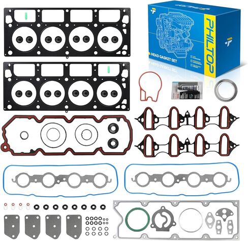 PHILTO PHS26336PT,ES71334,HS54736 Head Gasket Set Compatible with 2006 H3, 2004-2006 Colorado, 2004-2006 Canyon, 2006 i-350, 3.5L Head Gasket Kit with Bolts - 28PCS in Saudi Arabia
